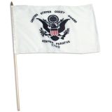 12"x18" U.S. Coast Guard Mounted Flag